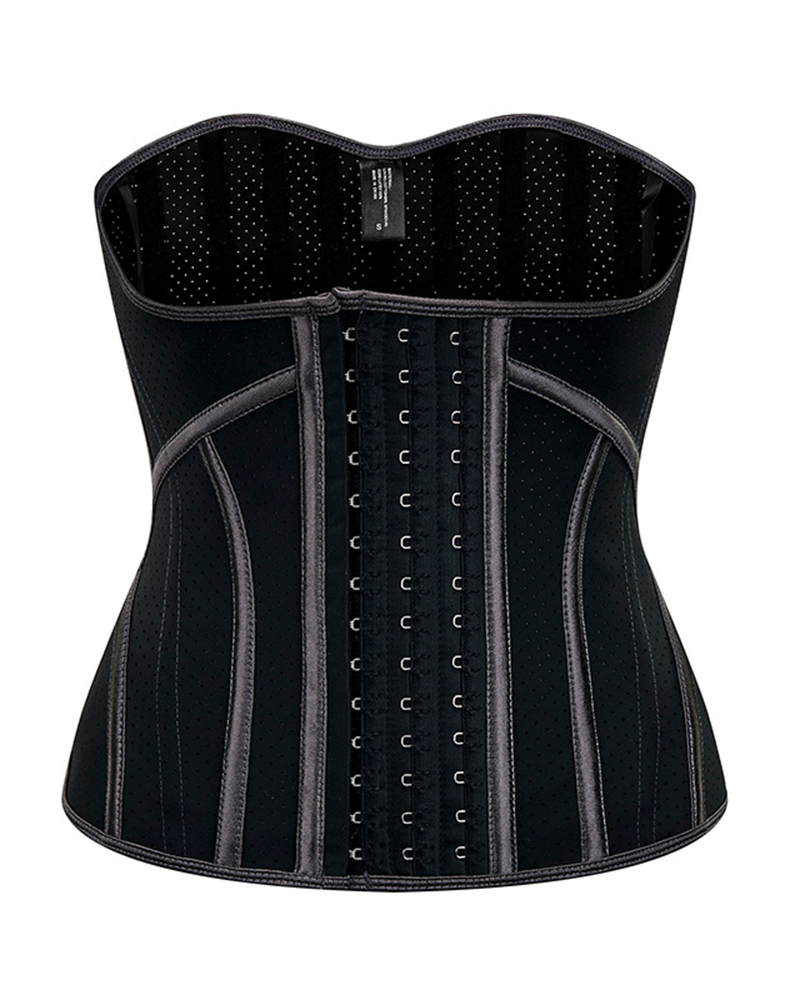 Three-row buckle cross-body latex sports waist and abdomen belt