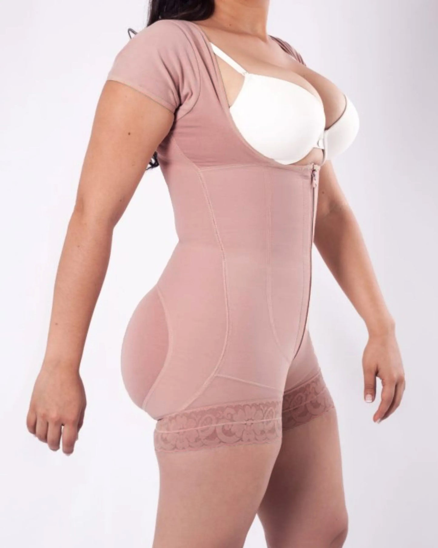 Short Sleeve Tummy Control Fajas Shapewear