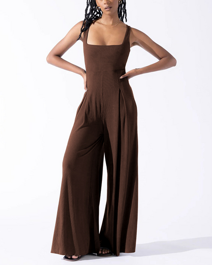 Fashion High-Waisted Casual Commuting Jumpsuit