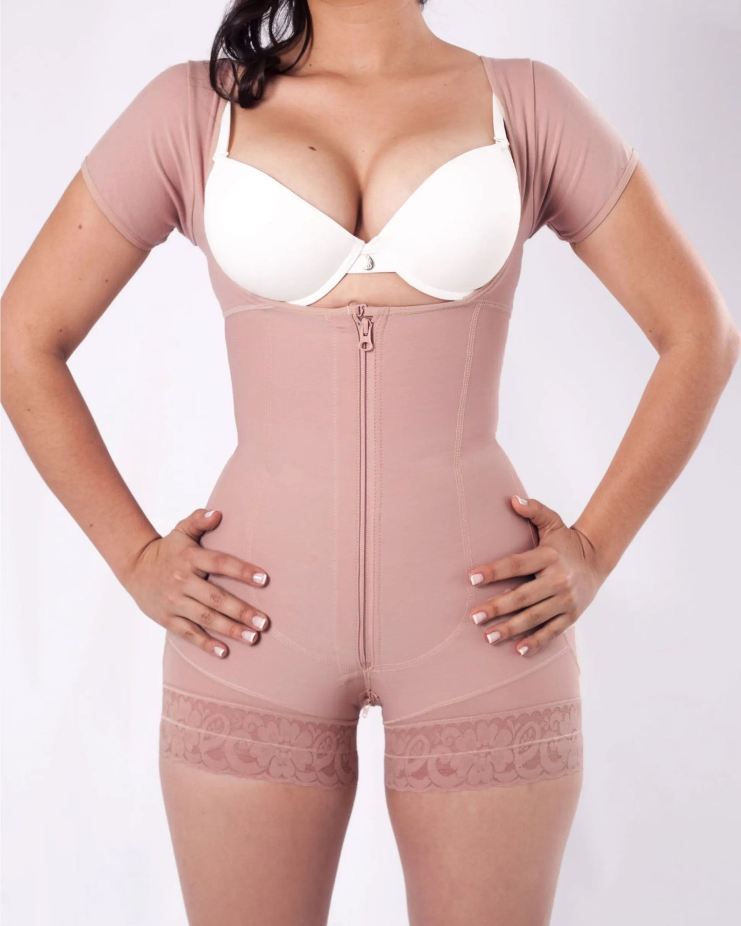 Short Sleeve Tummy Control Fajas Shapewear