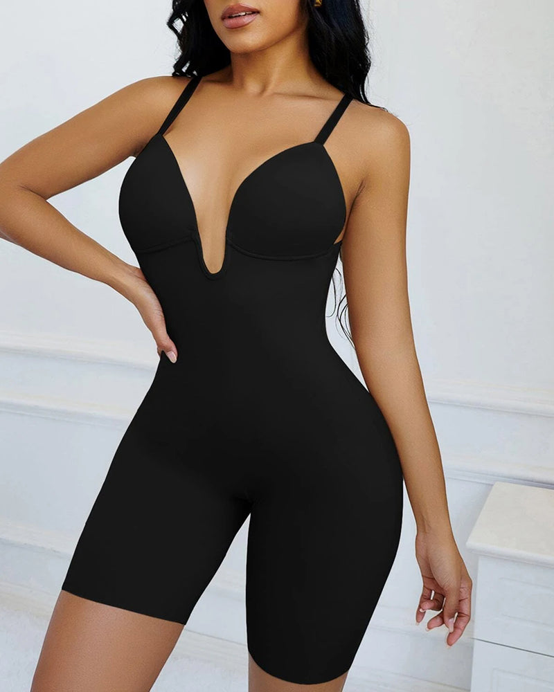 V Backless Shapewear Bodysuit