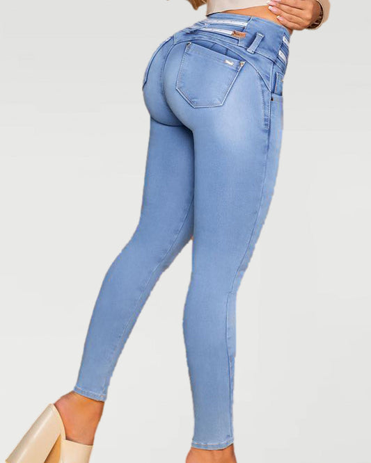 High Waist Lifted Jeans