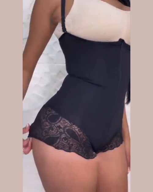 Internal Hooks Zipper Shapewear