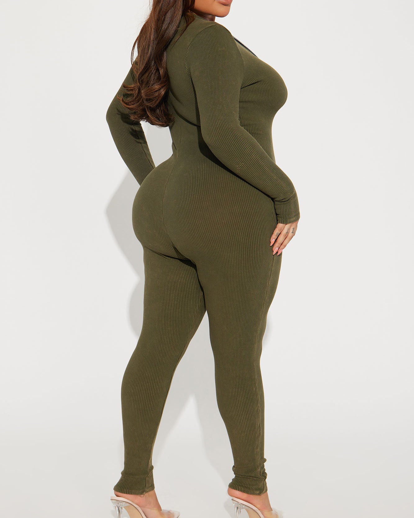 Seamless Zipper Yoga Jumpsuit