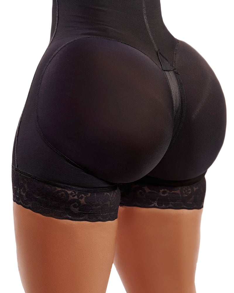 Classic Center Butt Lifter Effect Faja Women Slimming Fajas Lace Body Shaper