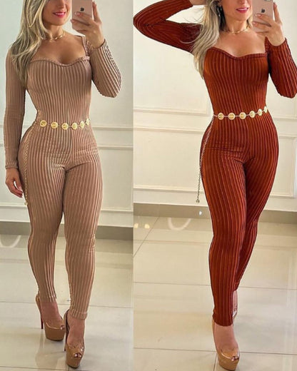 Textured Muscle Jumpsuit（Pre-Sale）