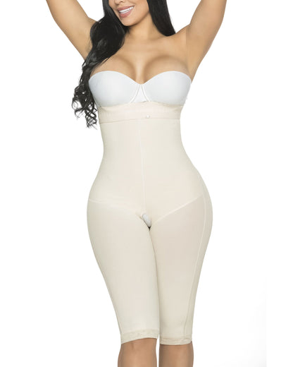 Beige High Waist Pants Ultra Invisible Push-Up Panties