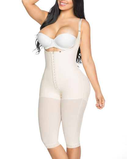 Daily Post-Surgical Use High Compression Short Girdle With Brooches Bust Girdle With Bust
