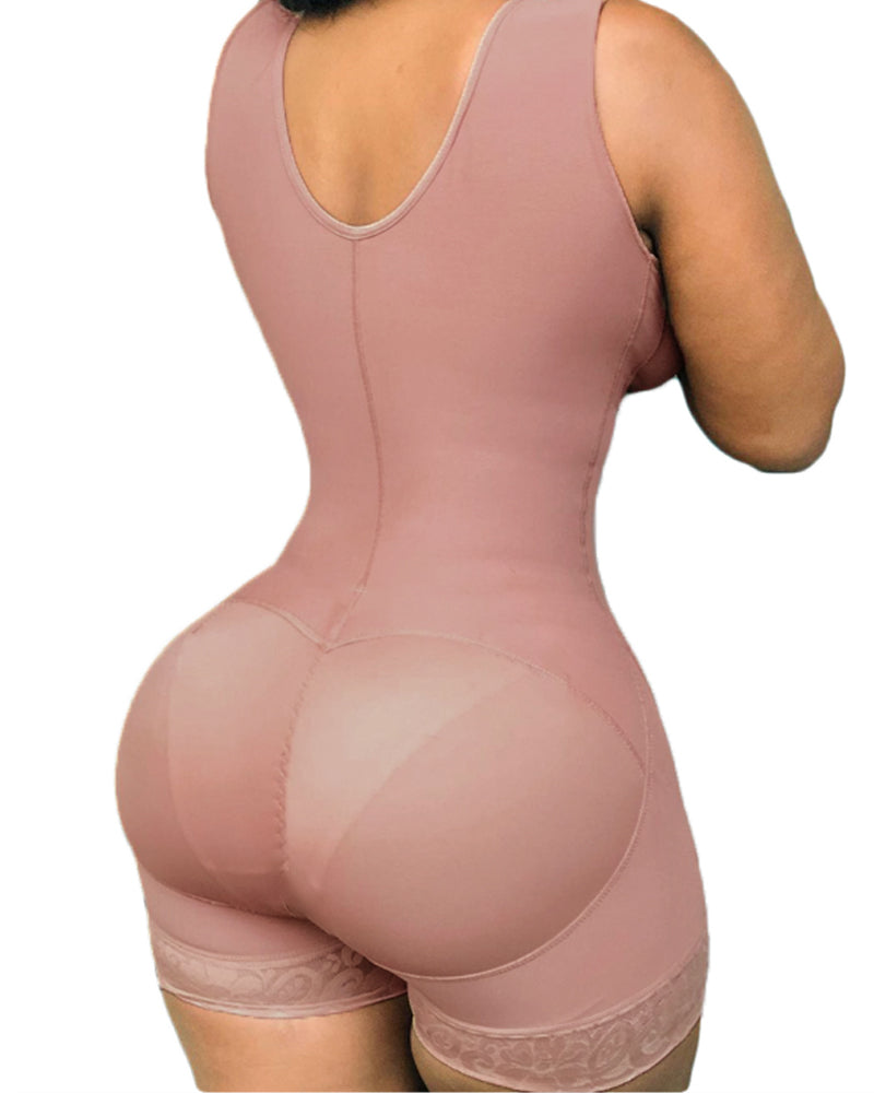 Full Back Coverage High Compression Powernet Garment With Bra