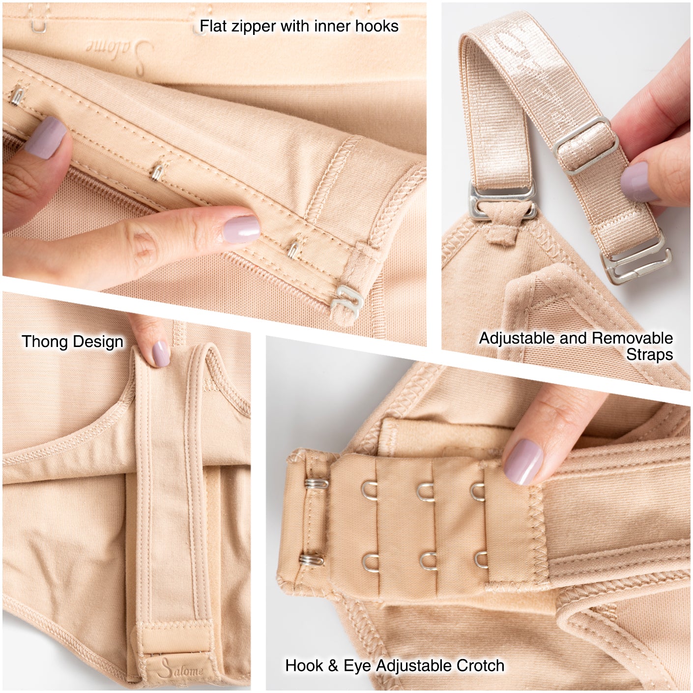 Open Bust Thong Tummy Control Shapewear for Women
