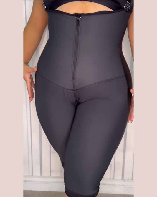 Internal Hooks Tummy Control Zipper Shapewear