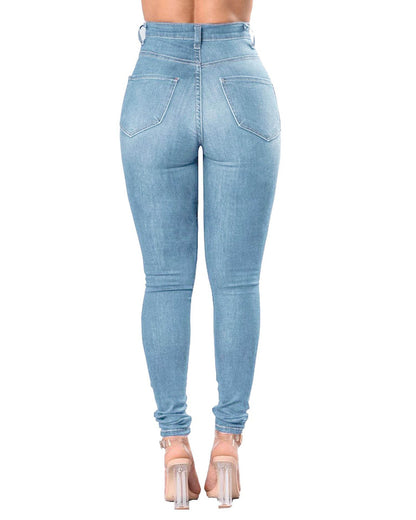 Women's Ripped Denim Pants