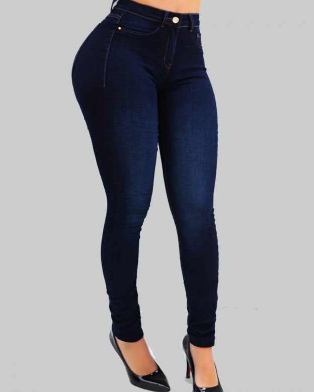 High-waist Stretch Slim-fit Shaping Jeans