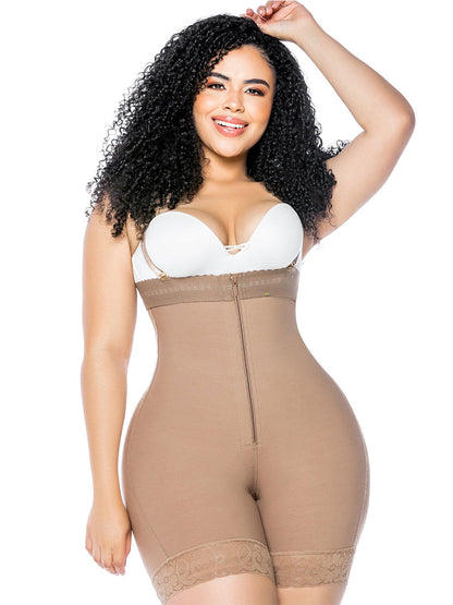 Fajas Colombianas Butt Lifter Shapewear Belly Control Panties Crotch with Zipper