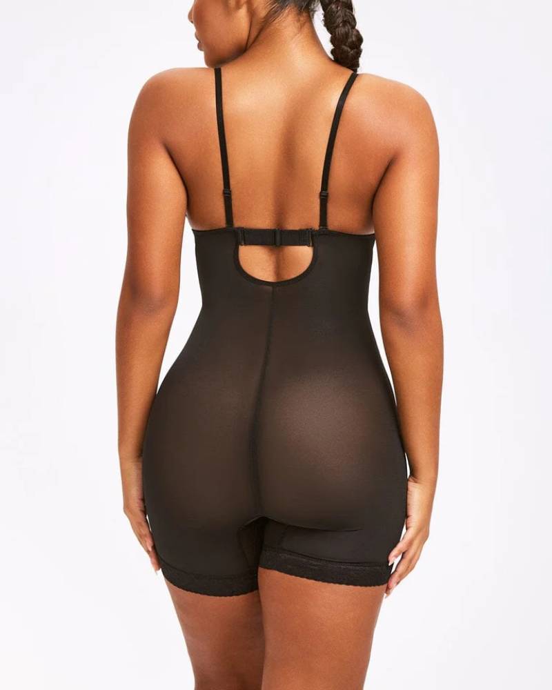 Slimming Backless Open Gusset Lace Butt Lifting Tummy Control Shapewear
