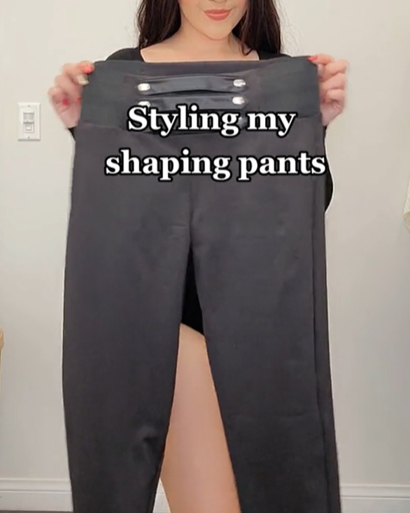 Buttoned Skinny Fit Pants