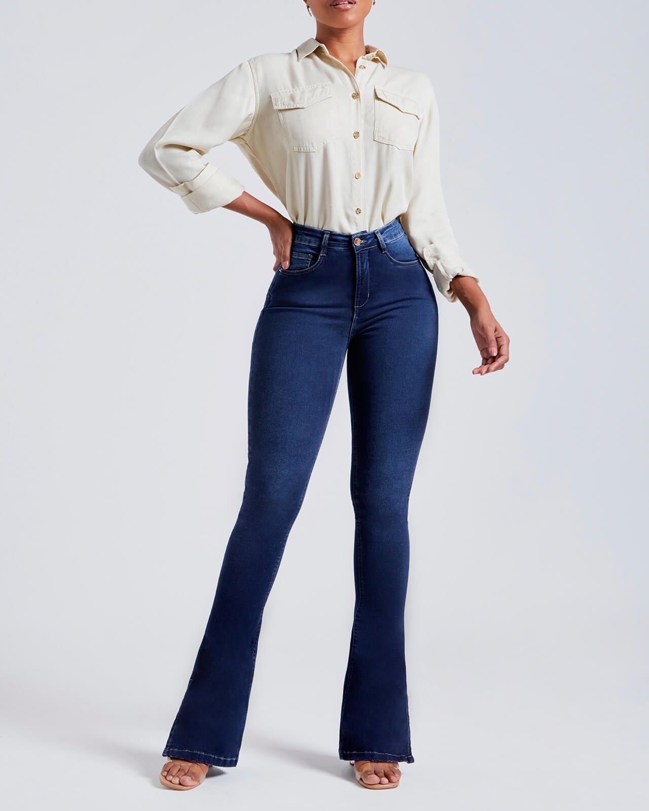 Jeans Modeladora RevolucionÁria Escura Flare