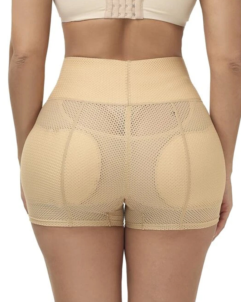 Womens High Waisted Shapewear Tummy Control Waist Trainer Butt Pads Seamless Hip Enhancer Shorts