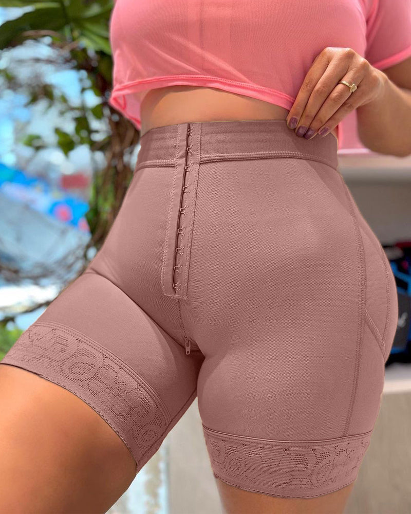 Womens High Waisted Butt Lifter Body Shaper Tummy Control Waist Trainer Butt Pads Hip Enhancer Shorts