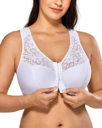 Cotton Wirefree Front Hook Bras