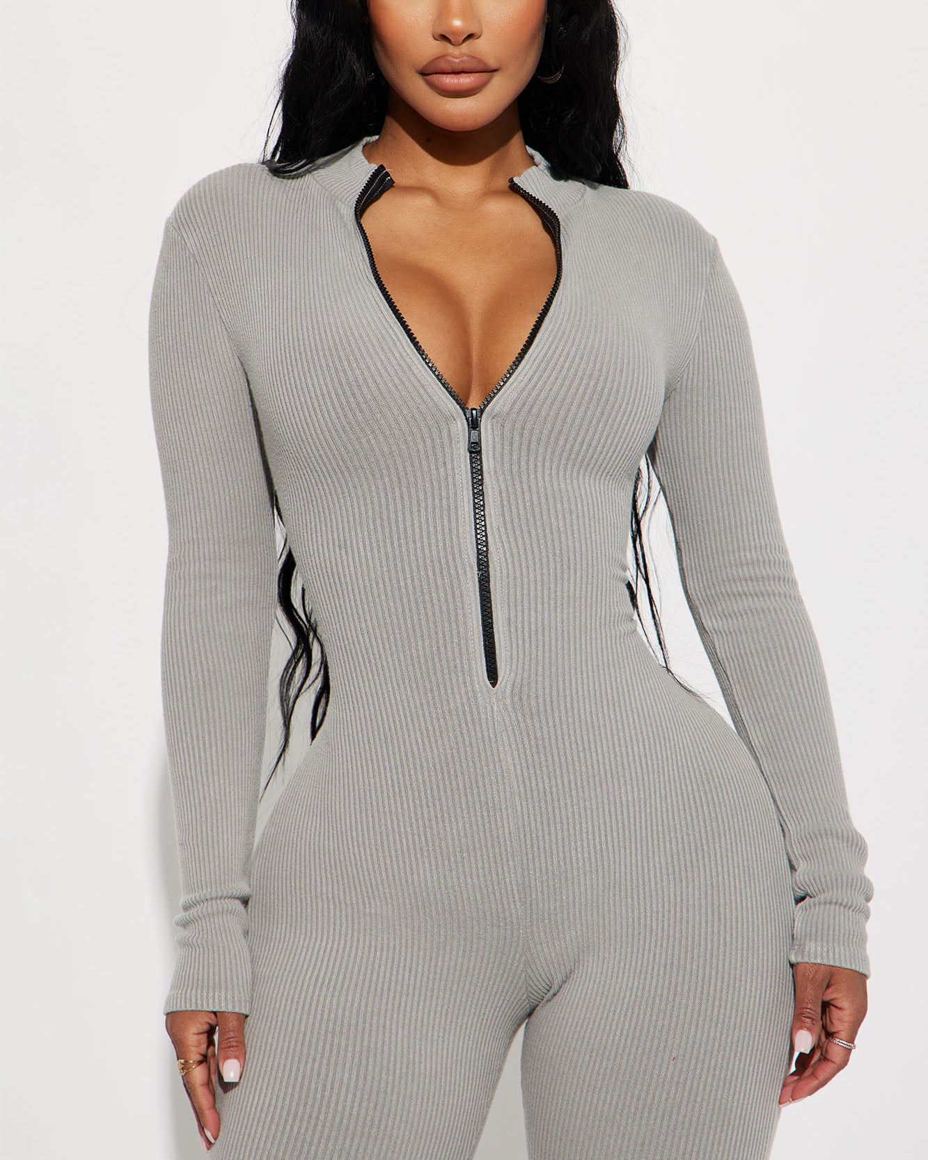 Seamless Zipper Yoga Jumpsuit