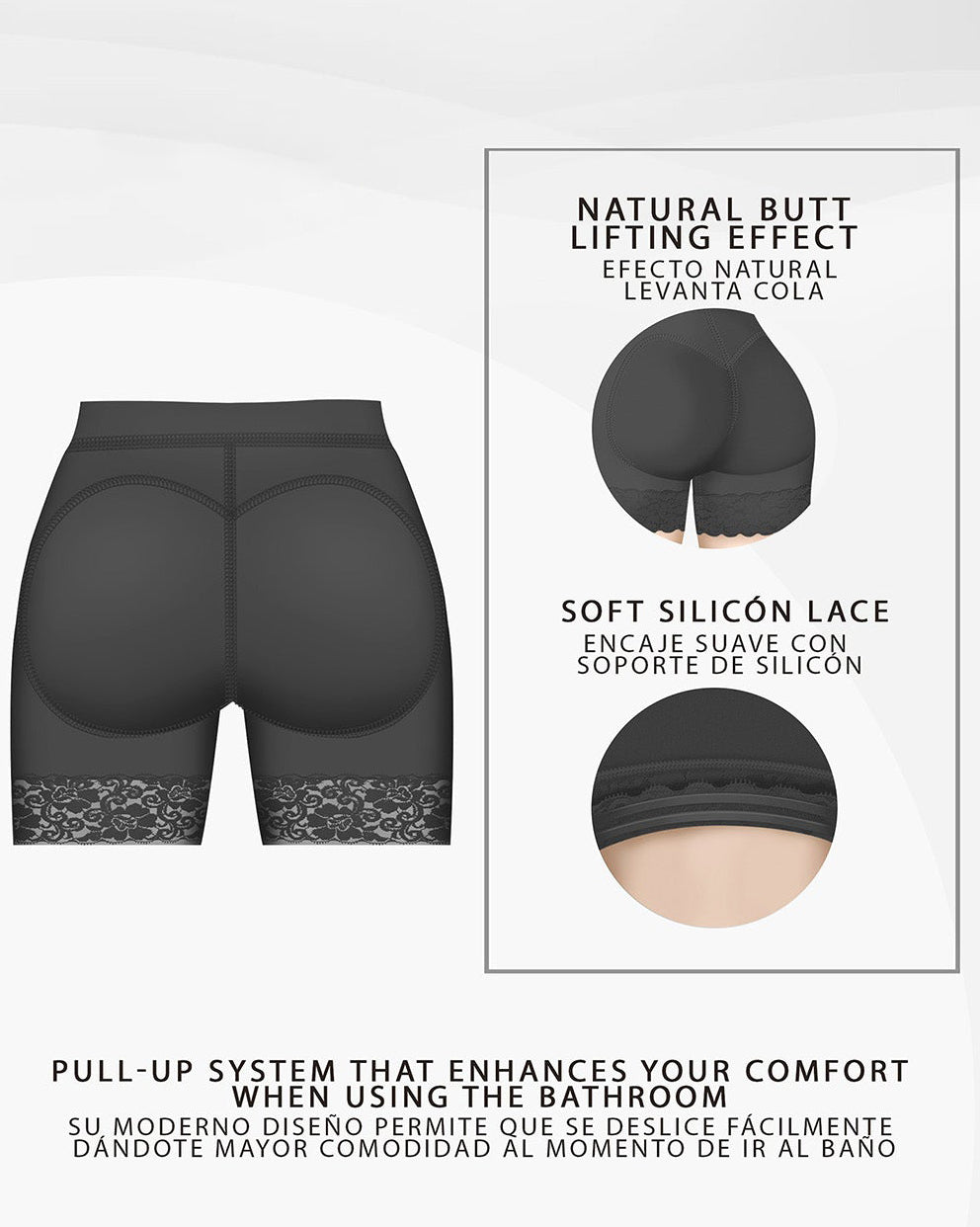 High Waist Compression Slimmer Butt Lifter Shapewear Shorts