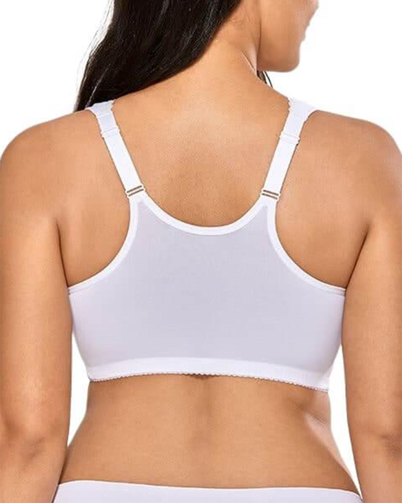 Cotton Wirefree Front Hook Bras