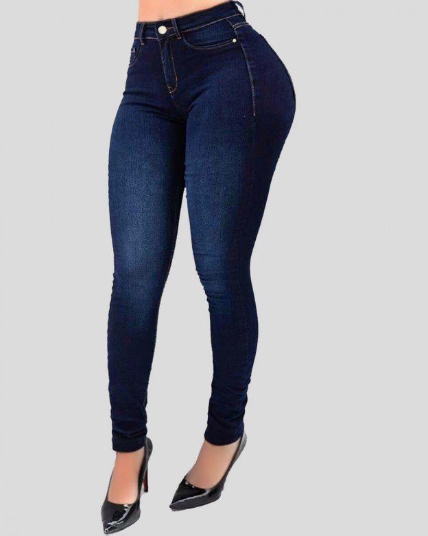 High-waist Stretch Slim-fit Shaping Jeans