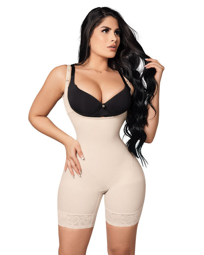 Tummy Control Invisible Seamless Girdle With High-back